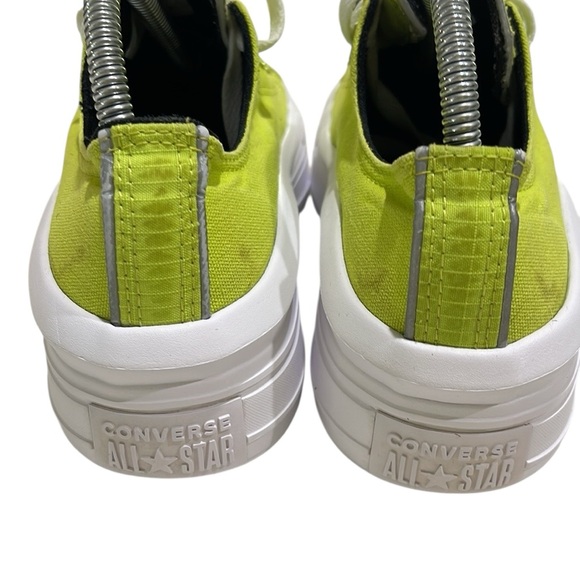 Converse All Star Move Low Top Platform Sneakers SZ 9 Women’s Neon Lime Twist - Picture 4 of 8